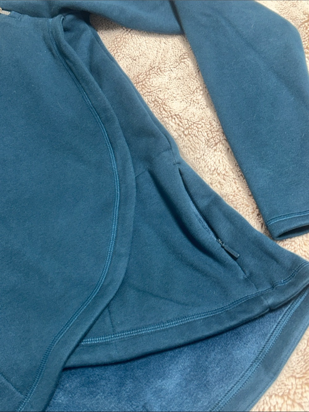 Athleta Cozy Karma Asymmetrical Zip Pullover - Picture 5 of 9